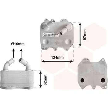 Chladič motoru Olejový chladič, motorový olej VAN WEZEL 58013711