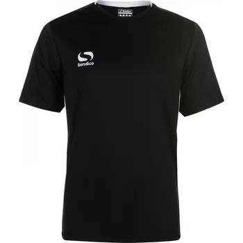 Pánské tričko Sondico Fundamental Polyester Football Top Mens Black/White L