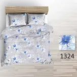 Povlečení hladká bavlna LUX - Merga - modré 140x200+70x90