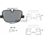 Sada brzdových destiček, kotoučová brzda TEXTAR 2508501