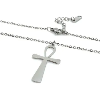 Náhrdelník Šperky Jan Kos Jan Kos jewellery Ocelový řetízek s přívěskem kříž 12117262