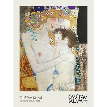 Plakát Plakát, Obraz - Mother and Child (1905), Gustav Klimt
