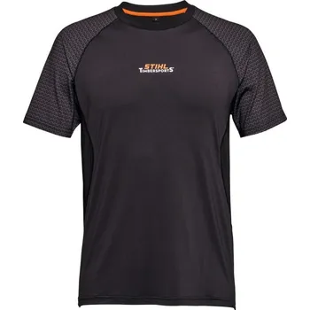 Pánské tričko Funkční tričko TIMBERSPORTS STIHL (042130087) (Funkční tričko v černé a tmavě šedé barvě s logem TIMBERSPORTS® na hrudi v originálních barvách.)