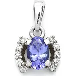 Zlatý přívěsek s tanzanitem a diamanty Dimension