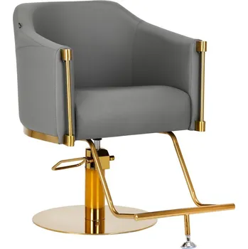 Kadeřnické křeslo Kadeřnické křeslo BURGOS - zlato šedé