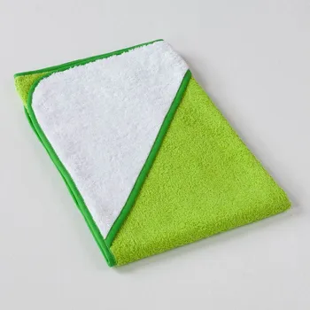 VEBA Dětská osuška s kapucí zelená 75x75cm