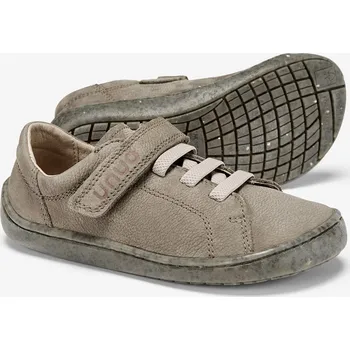 Dívčí tenisky Dětské kožené barefoot boty, Khaki Velikost: 33