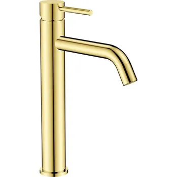 BESCO - Vysoká stojánková umyvadlová baterie VEO I zlatá BABUVIZL