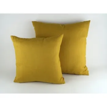 Povlečení Lněný polštářek - žlutý hořčicový, Rozměr 40 x 40 cm