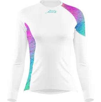 Dámské funkční triko s dlouhým rukávem AQUARELLE bílá Bamboo Ultra