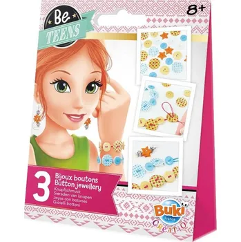 kreativní sada BUKI France BUKI BeTeens Knoflíkové šperky
