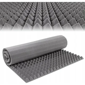 akustická pěna Akustická pěnová deska / odhlučňovací panel pyramidy 200 x 100 x 5 cm