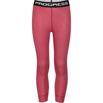 Dětské termo spodky MS SDND dětské funkční dlouhé spodky vínová (růžová) 128/134