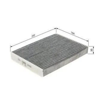 Kabinový filtr Kabinový filtr Dacia LODGY (JS_) Bosch - 1.2TCe, 1.3TCe100, 1.3TCe130, 1.6, 1.6LPG, 1.6S -