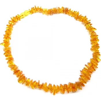 Náhrdelník Jantarové korálky medové 45 cm Marge - 45 cm