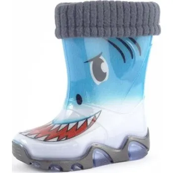 Chlapecká obuv Demar dětské holínky STORMER Lux Print ŽRALOK AR, velikost 28-29