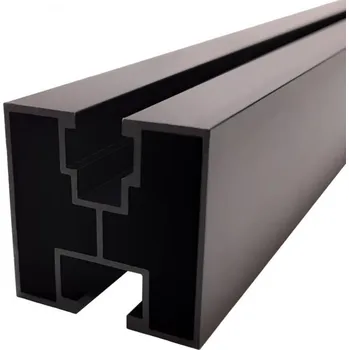 Stavební profil Montážní profil Alu ČERNÝ 2400mm 40x40mm
