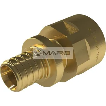 rozdělovač topení KAN-therm ultraLINE Přechod s vnitřním závitem pro axiální lisování 32 x 1", mosaz, 2509044005