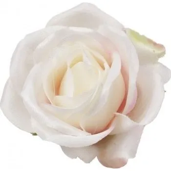 umělá květina Růže mini květ (hlava) 6 cm, světle růžová