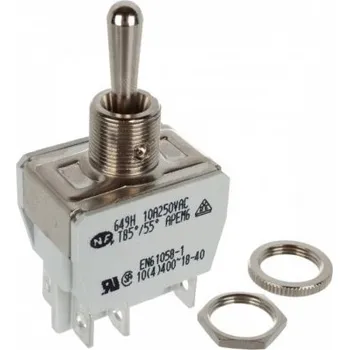 Příslušenství k frézce Pákový přepínač Dvoupólový Tristabilní 3 polohy On-Off-On 649h/2 Apem MZR 55615