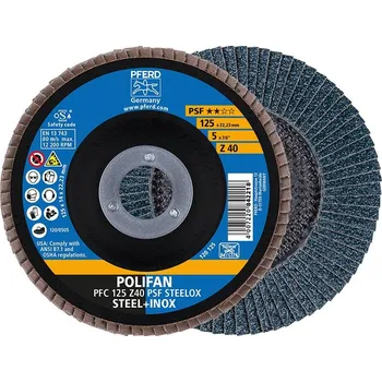 Brusný talíř Lamelový brusný kotouč z 40psf rovný 115 mm k40 pferd 67764115