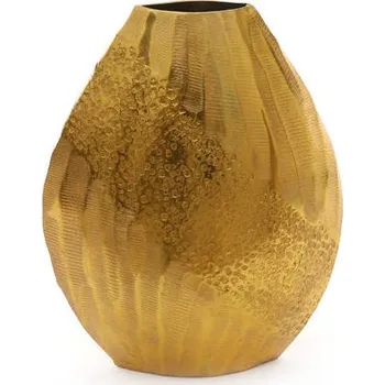 Váza Váza FLOWER, zlatá, 21x26 cm, SIL