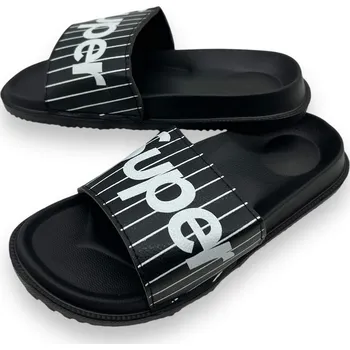 Pánské pantofle Camo Pánské černé pantofle 06 Barva: Černá, Velikost: 37