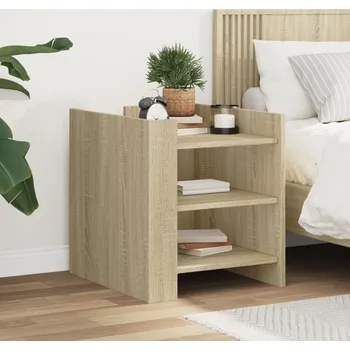 Ložnice vidaXL Noční stolek 45 x 50 x 50 cm kompozitní dřevo [848290] Barva: dub sonoma