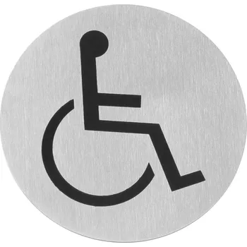 Informační tabulka Cedule na dveře, HENDI, invalidé, ⌀75mm