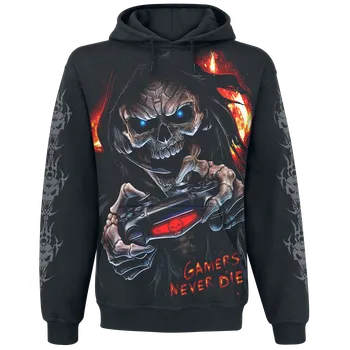 Pánská mikina Mikina s kapucí Gotika z Spiral - Respawn - Muži - černá