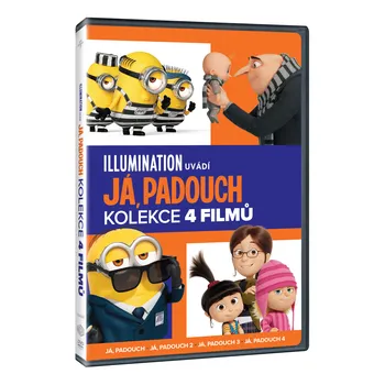 DVD film Já, padouch 1-4 (2010, 2013, 2017, 2024) 4DVD