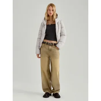 Dámský kabát Prošívaná bunda - L - House - světle šedá - 588AJ-09X