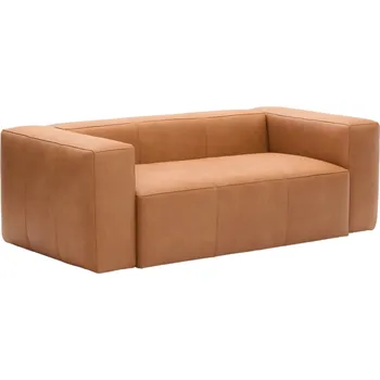 Pohovka Kave Home Kožená pohovka Blok 210 cm