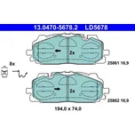 Sada brzdových destiček, kotoučová brzda ATE 13.0470-5678.2