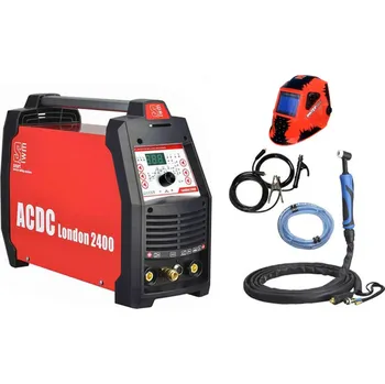 Svářečka VECTOR WELDING London 2400 AC/DC + kabely + TIG hořák + kukla