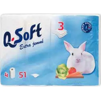 Utěrka Q Soft kuchyňské utěrky (4ks/fol) 3vrstvé