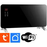 Solight Chytrý horkovzdušný sklokeramický konvektor KP01WIFI | 2000W | termostat | LCD | časovač | WiFi | černá