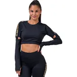 Nebbia Dámský crop top Honey Bunny 821 Black - XS