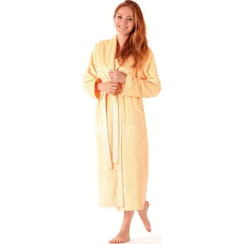 Dámský župan Dámský župan SHANTI se šálovým límcem meruňková - M