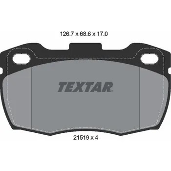 Brzdová destička Sada brzdových destiček, kotoučová brzda TEXTAR 2151902