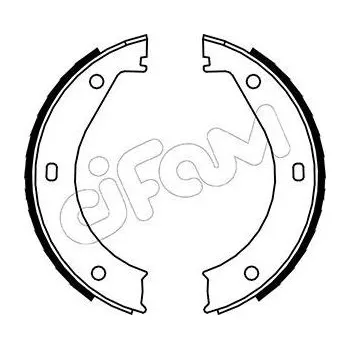 Lanko parkovací brzdy Sada brzdových čelistí, parkovací brzda CIFAM 153-013