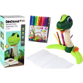 kreativní sada Mamido Projektor dinosaur s fixy