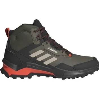 Pánská treková obuv Pánská treková obuv adidas TERREX AX4 MID GTX 10 Khaki, Černá, Béžová, Červená