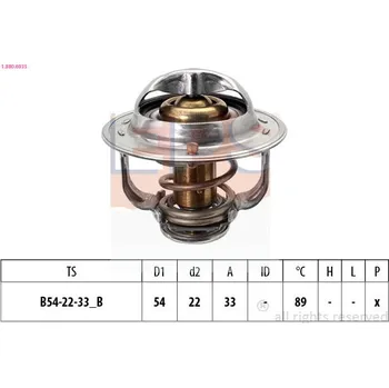 Chladič motoru Termostat, chladivo EPS 1.880.693S