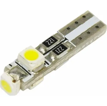 Autožárovka Interlook Auto LED žárovka W2W W1,2W T5 R5 3 SMD 1210 Červená