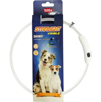 Obojek pro psa Nobby světelný led obojek Starlight SHINY 65cm