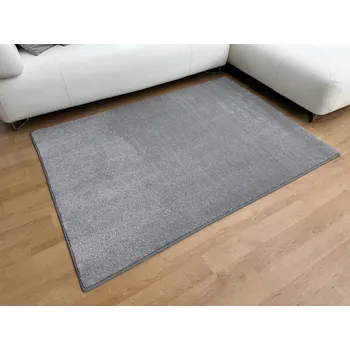 Vopi Kusový koberec Lounge šedý (Varianta: Kruh 100 cm průměr)