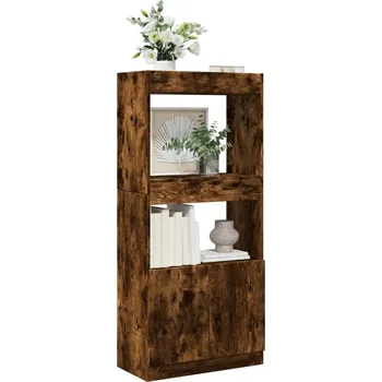 Knihovna vidaXL Skříň highboard artisan 63 x 33 x 140 cm kompozitní dřevo [855111] Barva: kouřový dub