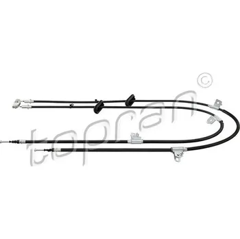 Lanko parkovací brzdy Tazne lanko, parkovaci brzda TOPRAN 208 890