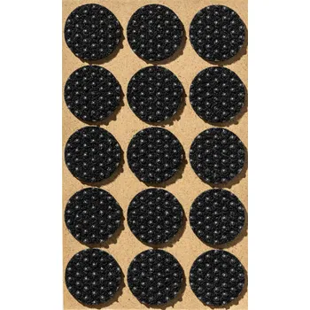 Podložka pod nábytek Samolepicí filc-kulatý, ⌀28mm (15ks/arch)-černý